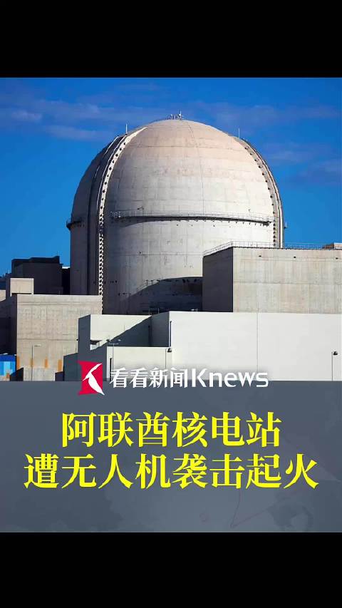 阿联酋核电站遭无人机袭击起火 未造成人员伤亡