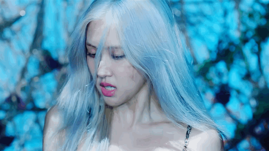 rosé新单mv how you like that中的全新银蓝色长发造型真的太美了表