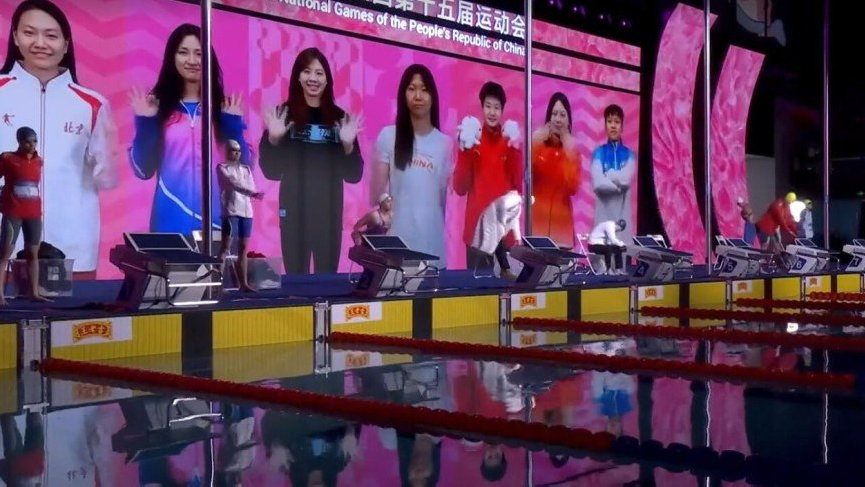 全运会女子100米蛙泳：唐钱婷无悬念摘金，唯一游进1分06秒内