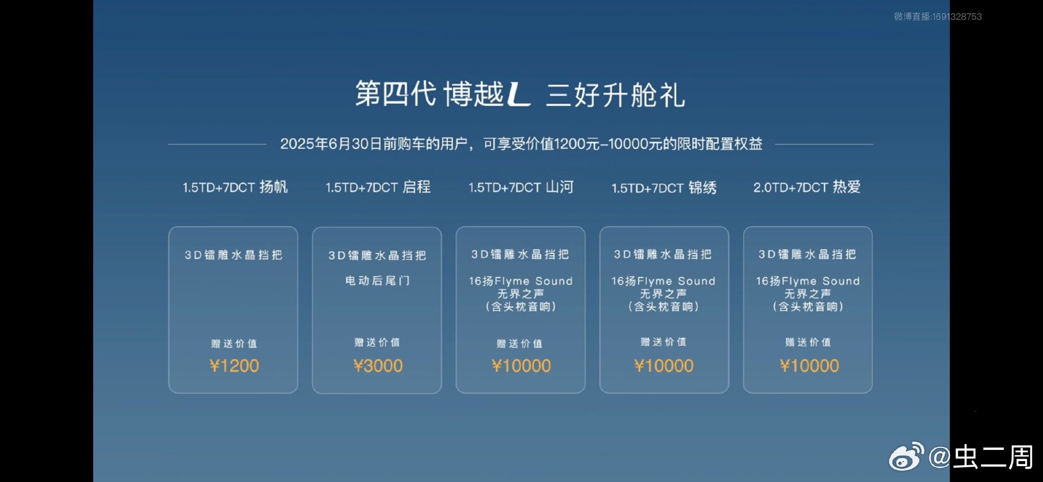 博越L上市起价9.29万元，6月底前购车赠配置