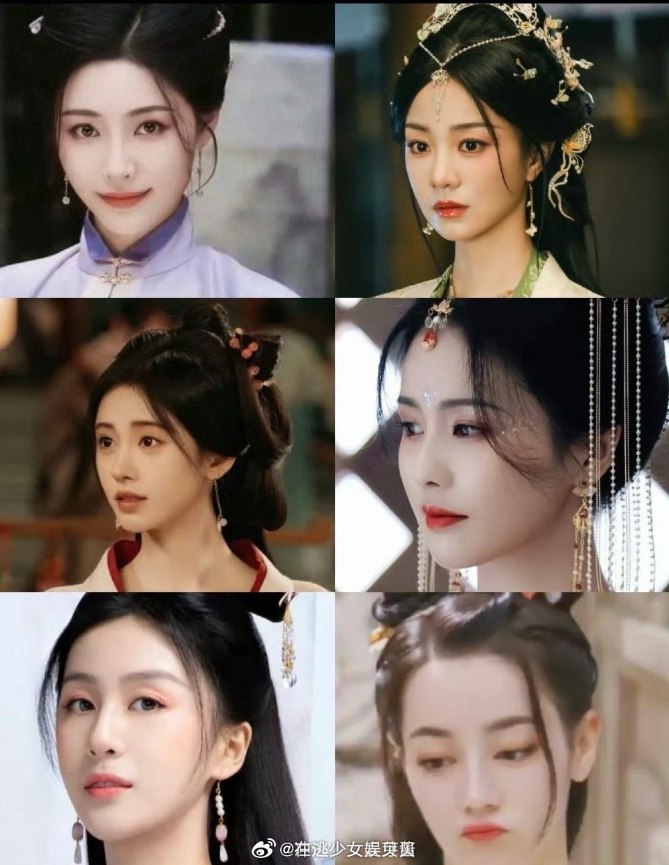 好像今年都淘汰了以往古装喜欢额头留一点碎的风格了
