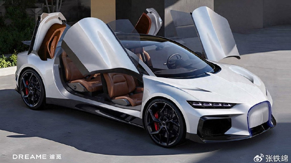 国产又一全新品牌诞生，追觅概念车曝光，外观霸气，四座，对开门