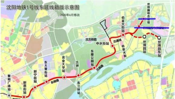 紧跟六号线脚步沈阳地铁一号线东延长线也顺利通过选址审查