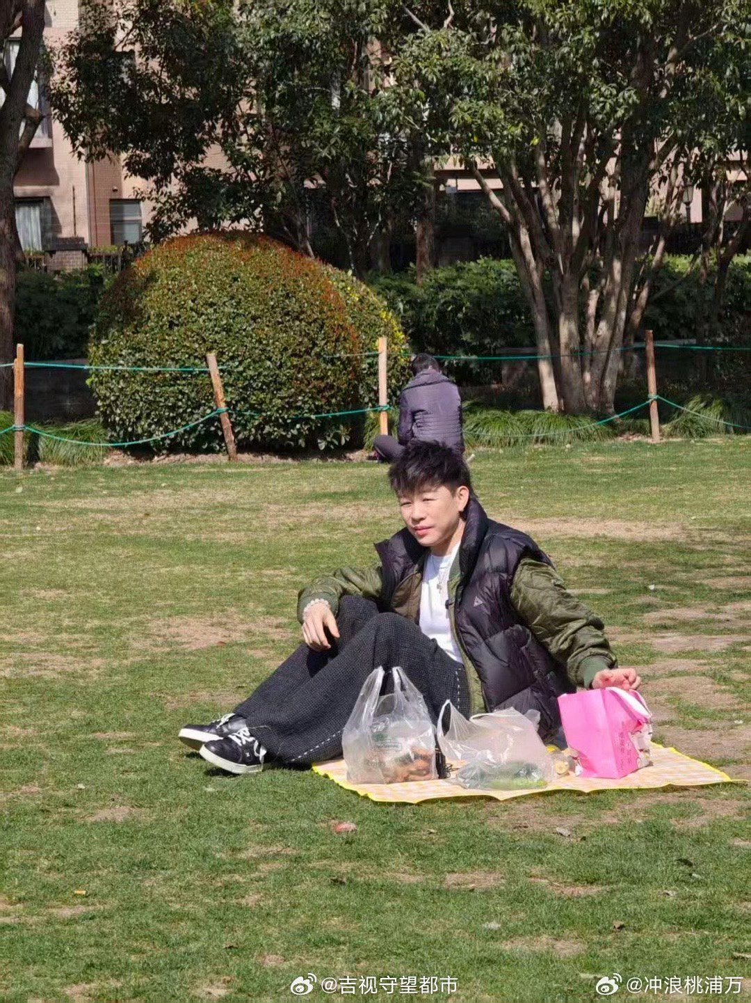 网友公园偶遇胡彦斌哈哈哈（冲浪桃浦万）