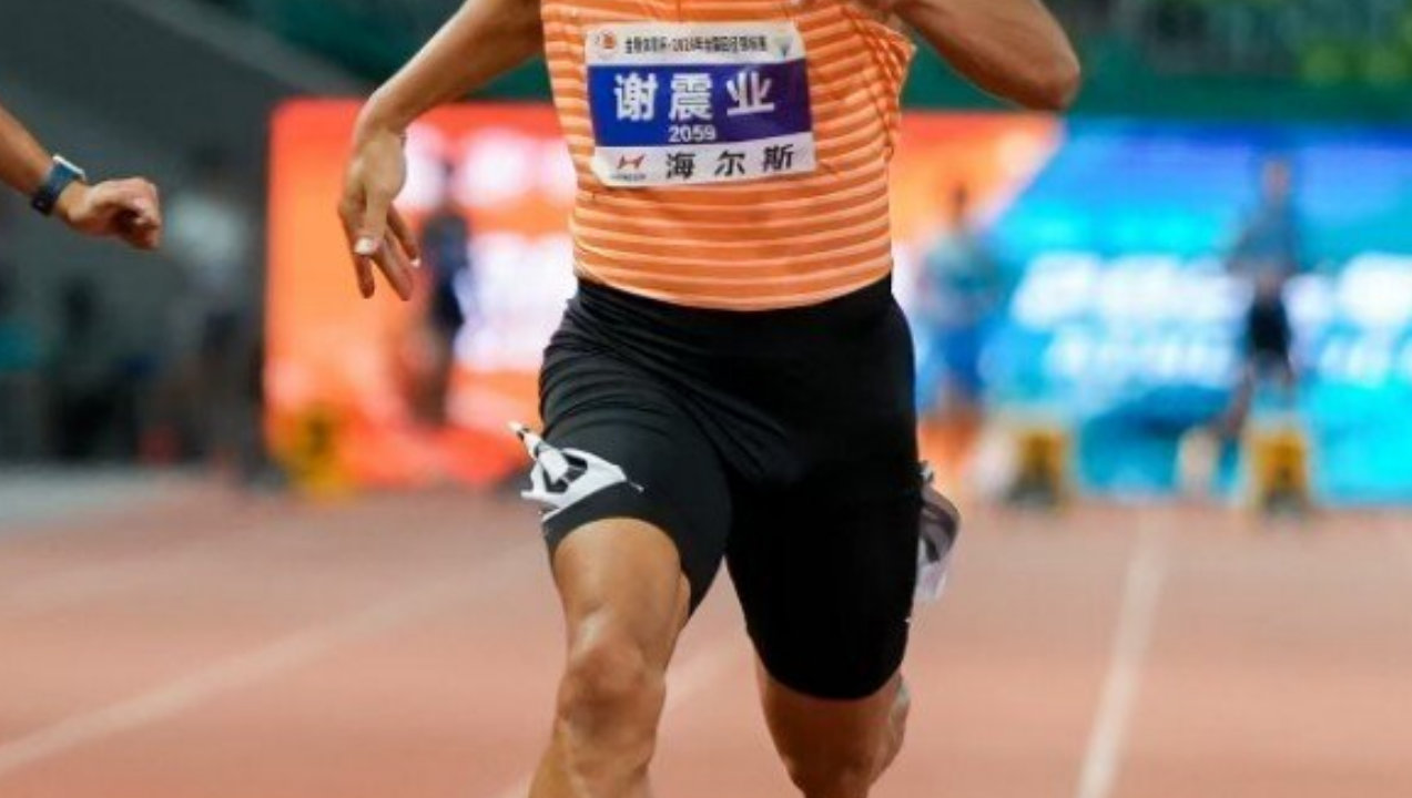 谢震业全国田径锦标赛百米夺冠