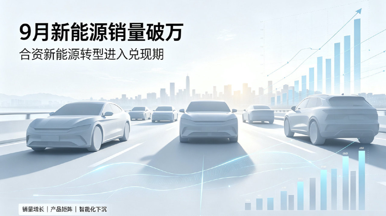 9月新能源销量破万：合资车企正在改写“刻板印象”