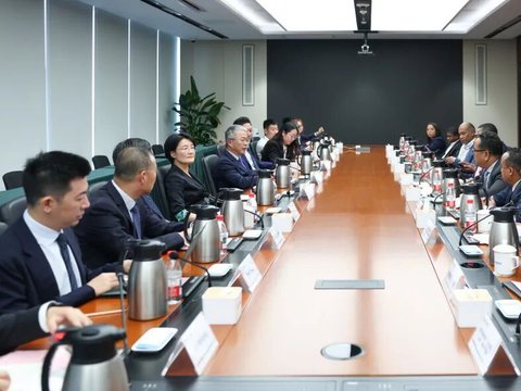 黄晨会见马达加斯加矿业部长安德里安帕拉尼·卡尔·德蒙艾斯普瓦一行