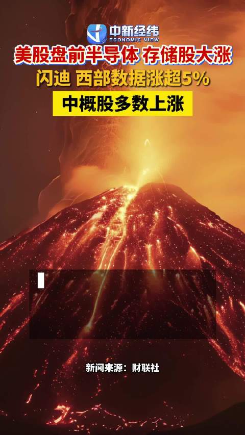 美股盘前半导体存储股大涨，闪迪、西部数据涨超5%，中概股多数上涨