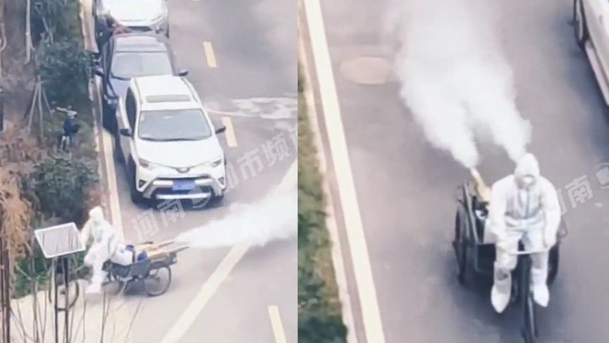 防疫人员新装备，“涡轮增压，氮气加速”，网友：有点耗大米饭！