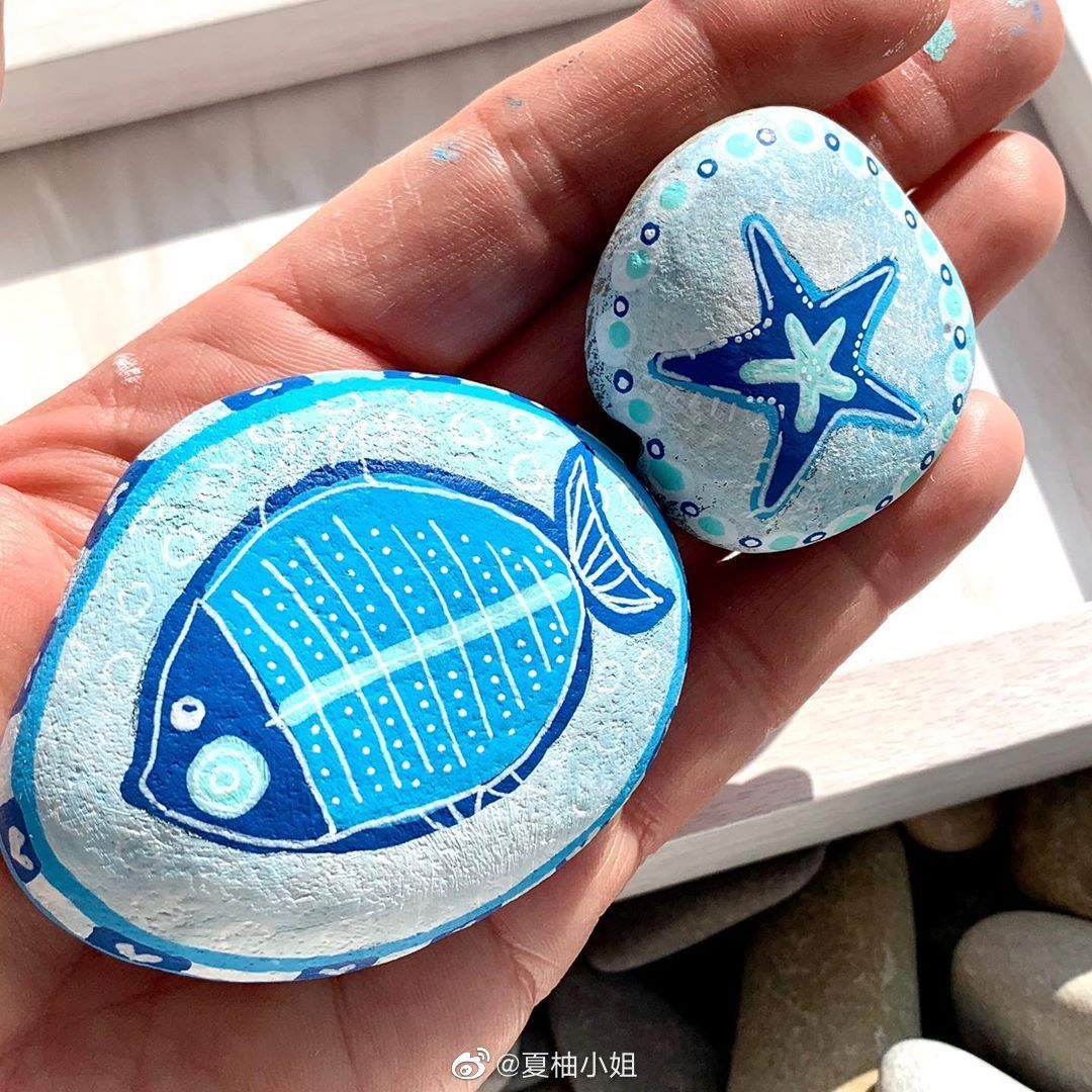 海洋系列石头画