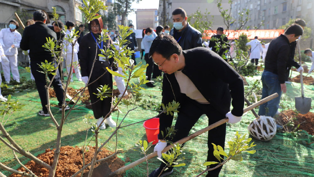 打造绿色医院，共享绿水青山 九江第五人民医院开展植树节主题活动