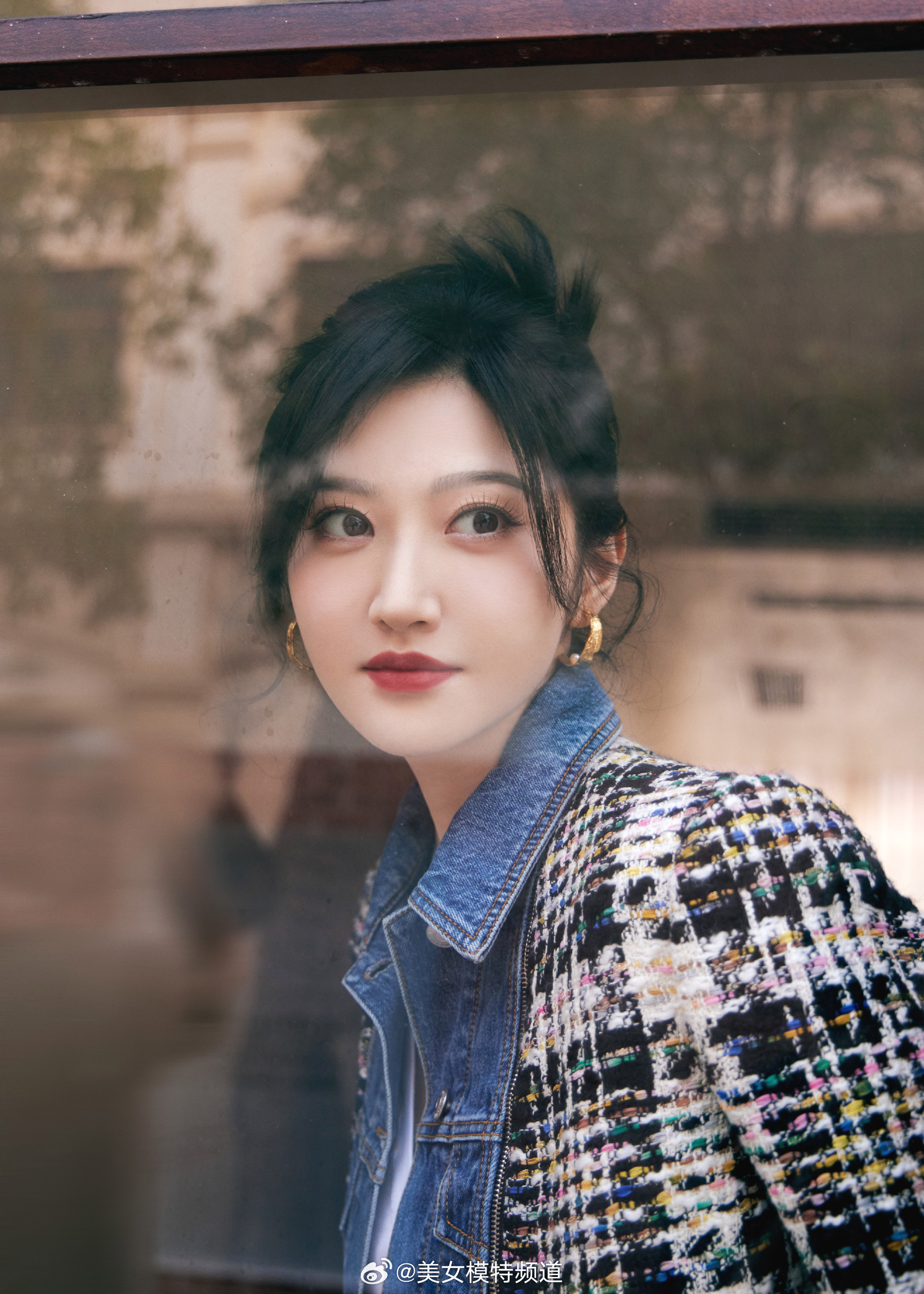 景甜红茶色调妆容好温柔的姐姐