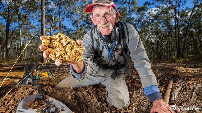 澳洲男子用廉价探测器“淘金”，挖到4.6公斤金块，价值165万元