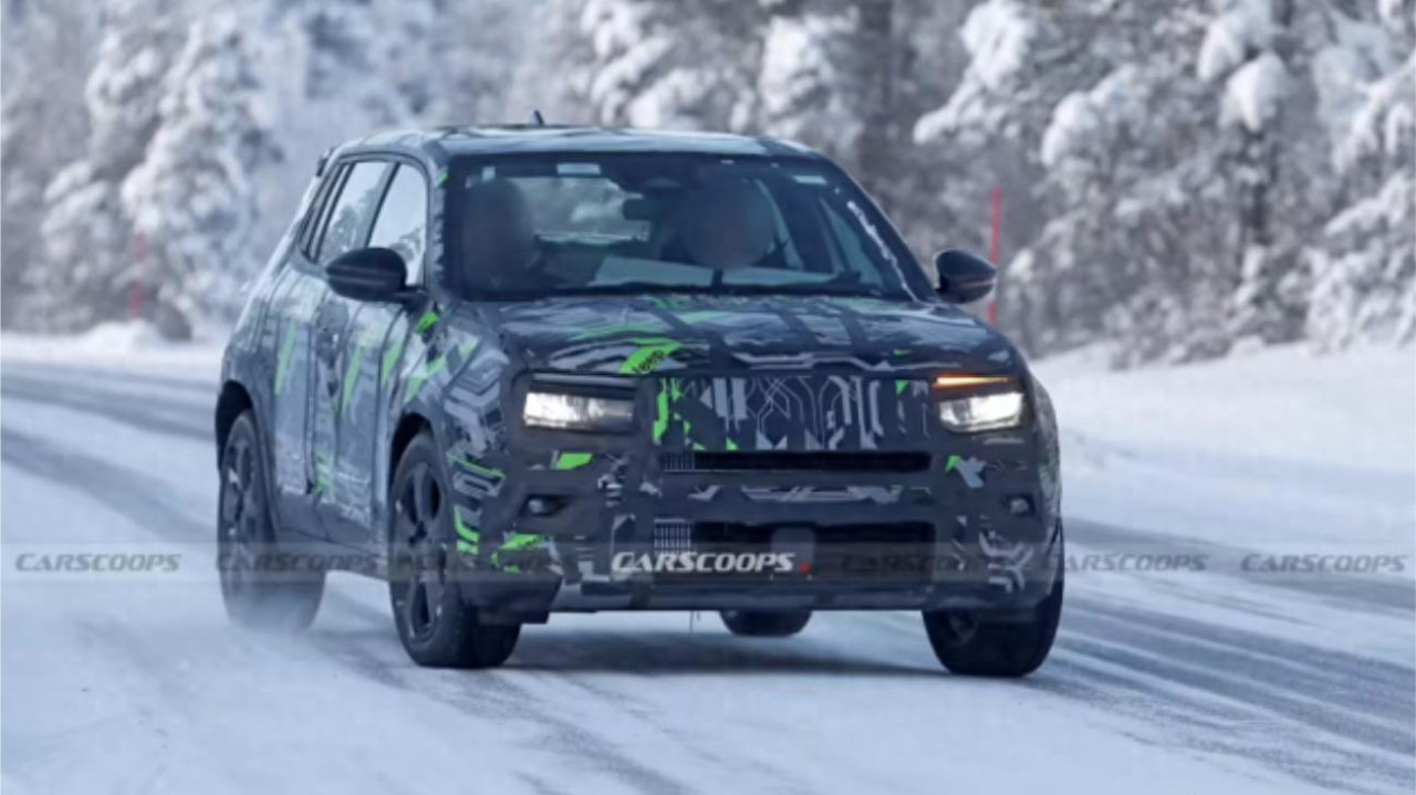 或取消纯燃油版本 2027款Jeep Avenger冬季测试中