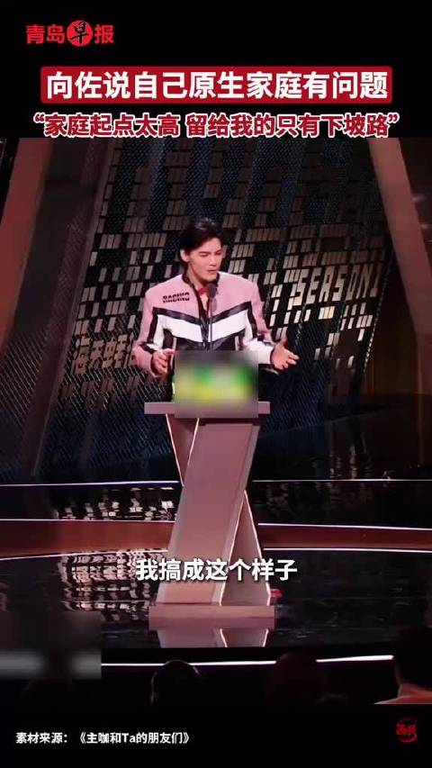 向佐综艺自曝原生家庭问题