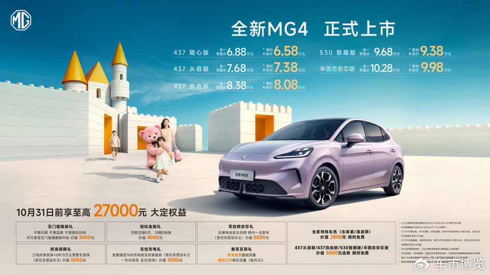 9万级530km续航？全新MG4让高性能纯电真正触手可及