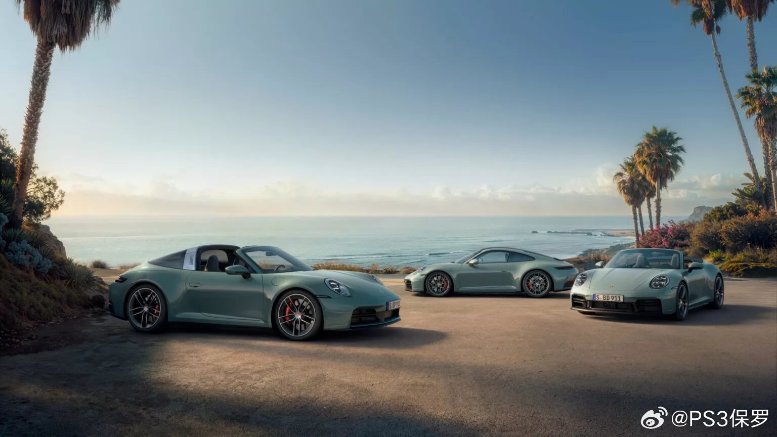 992.2 Coupe/敞篷/Targa 4S发布，480匹标配运动排气