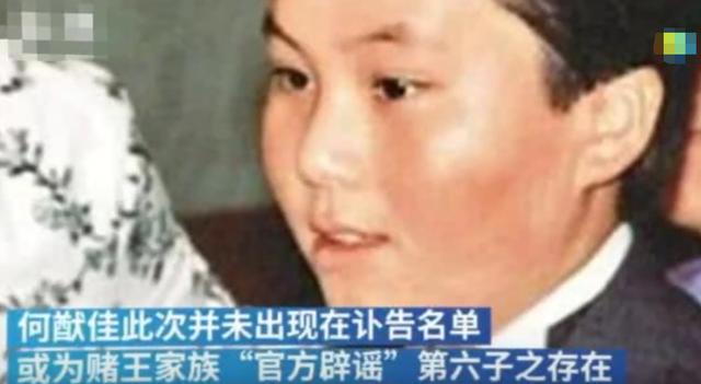 赌王离世的43天:原配女儿翻脸、隐藏的儿子曝光,反转远超电视剧