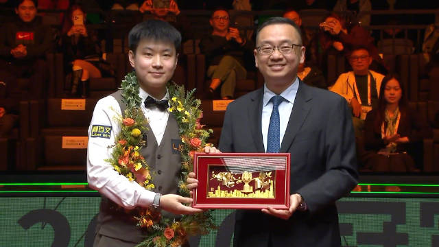 赵心童2026斯诺克世界大奖赛夺冠