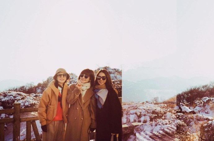 上个月S.H.E合体旅游，田馥甄晒照：“和你们一起分享，世界上最美的风景”