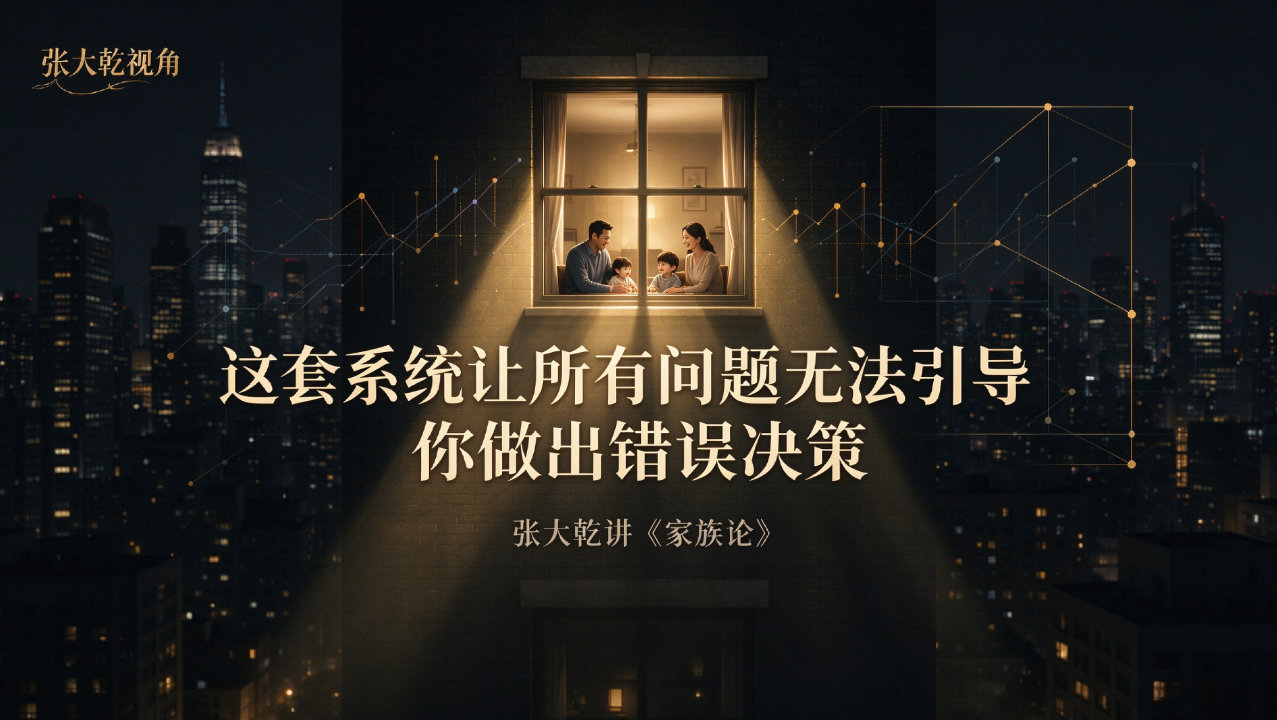 张大乾讲《家族论》：家庭越乱，越需要清醒的智慧
