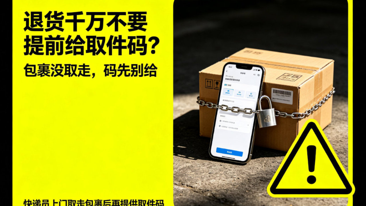 提醒！退货千万别提前给取件码，无数人已钱货两空