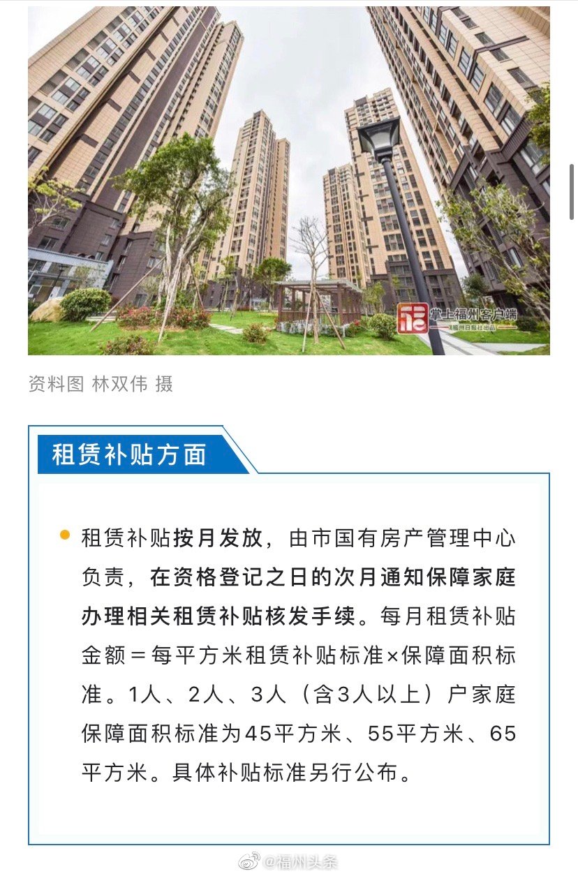 定了!福州公租房下周五开始申请!条件看这里!