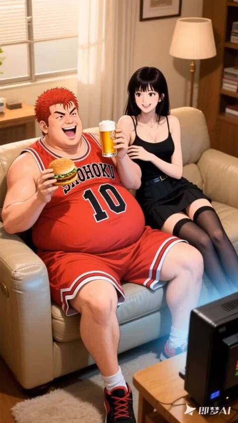 樱木花道婚后幸福的生活