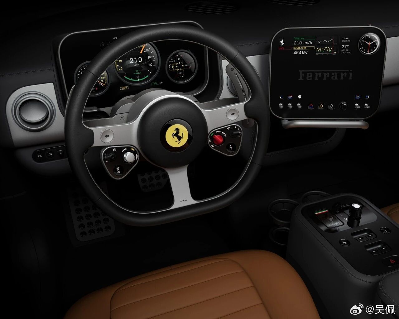 法拉利回应电跑设计争议，强调纯粹精神