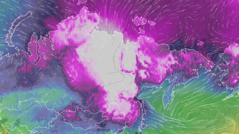 4米和1米雪深环绕中东部，极寒冷空气三九第1日发货，对准南方