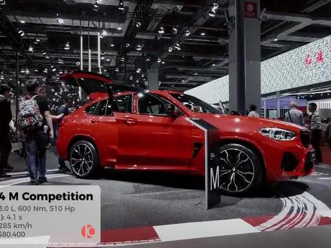 2020款宝马X4 M亮相车展，外观和内饰高清实拍