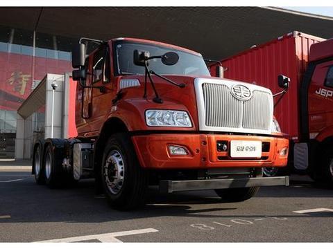 车高仅为2.72米，专为过限高杆打造，解放安捷超低顶长头卡车实拍