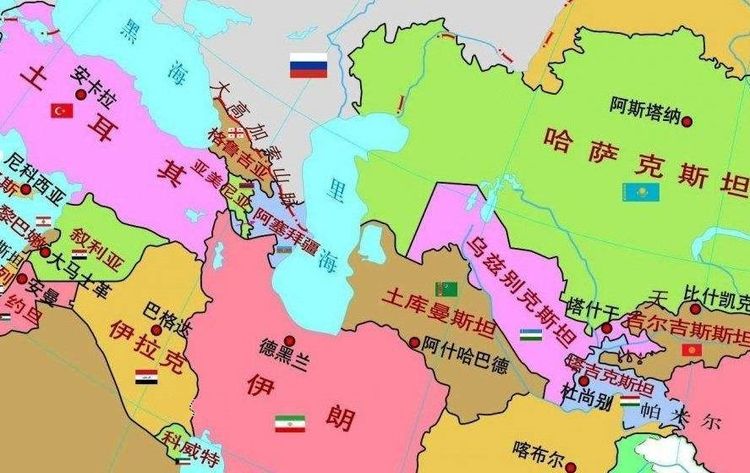 里海沿岸总共有五个国家,分别是哈萨克斯坦,土库曼斯坦,伊朗