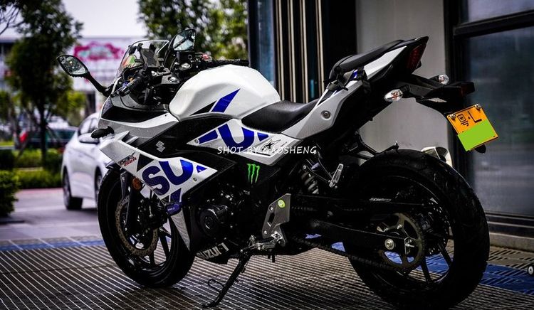 铃木gsx250r,铃木gsx250r冰川白 最新款铃木gsx250r,拉花帅气,动力学套件牛,双缸水坑太好了