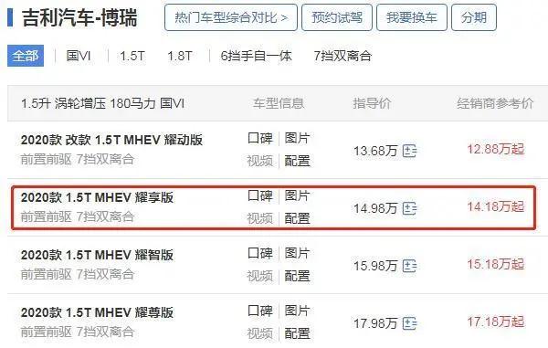 同是B级车,君威优惠后竟与博瑞同价!你会怎么选?
