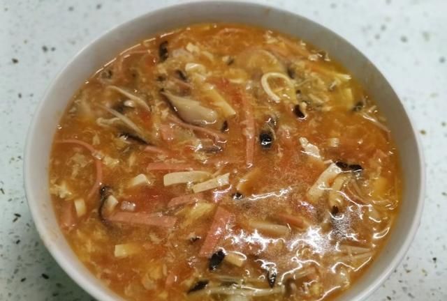 家常鸡蛋菜谱,胡辣汤,营养丰富,酸辣开胃,吃了还想吃