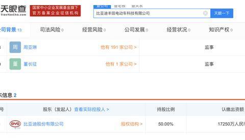 比亚迪丰田合资公司正式成立 投产电动车/注册资本3.45亿
