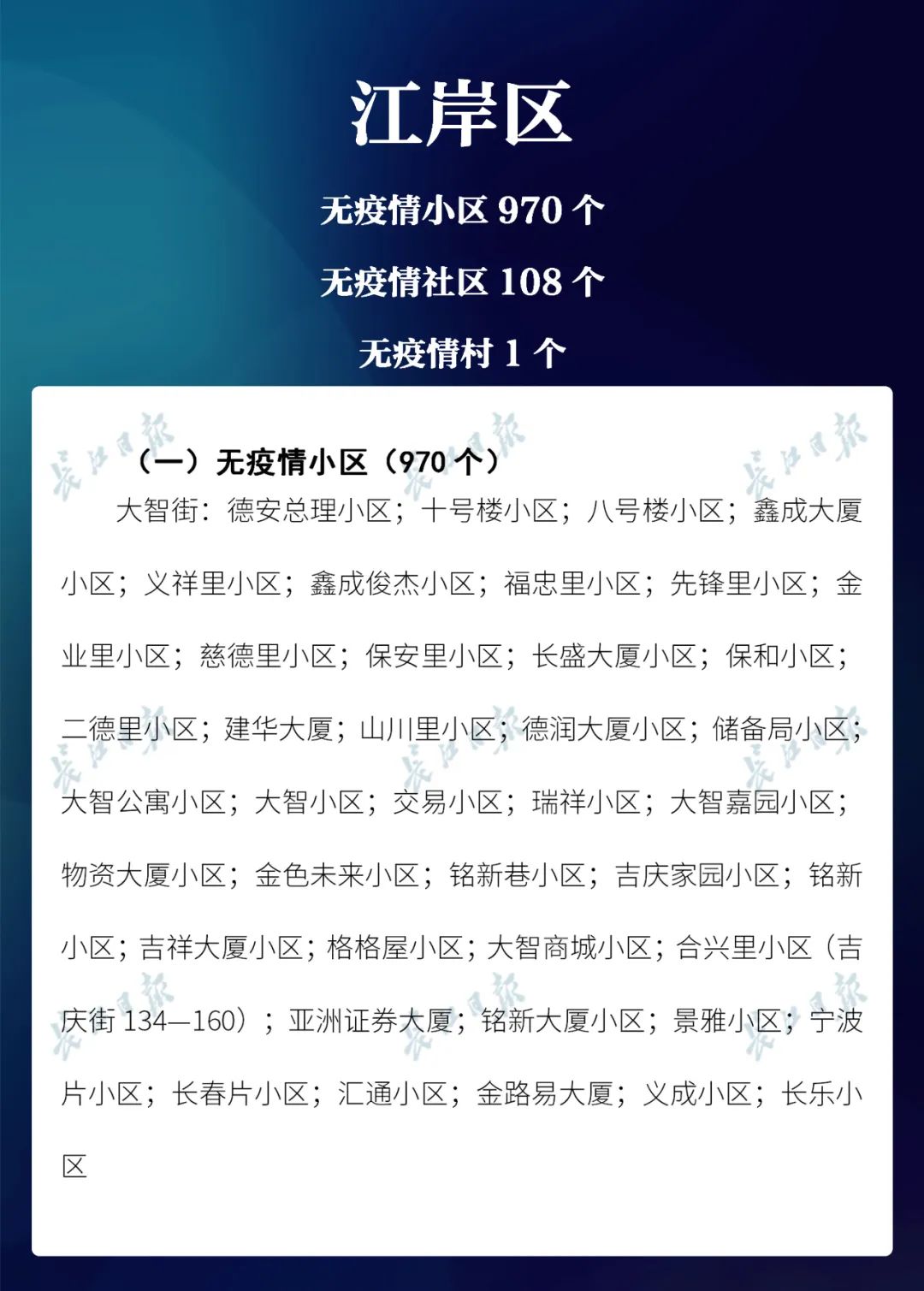 期待100%！武汉无疫情小区达98.2%（附小区名单）