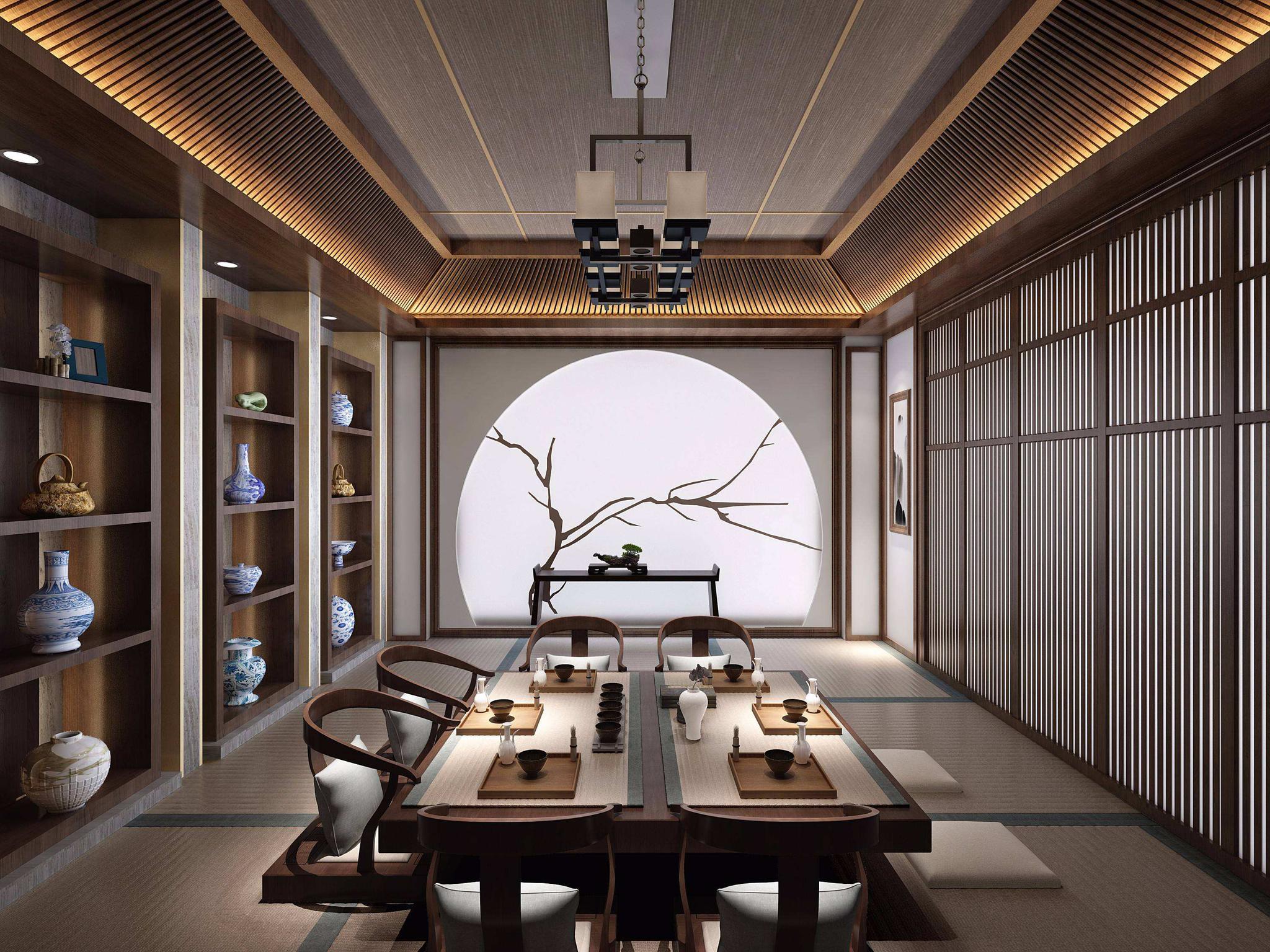 禅意日式茶室，感悟生活片刻宁静 - ASH设计设计效果图 - 每平每屋·设计家