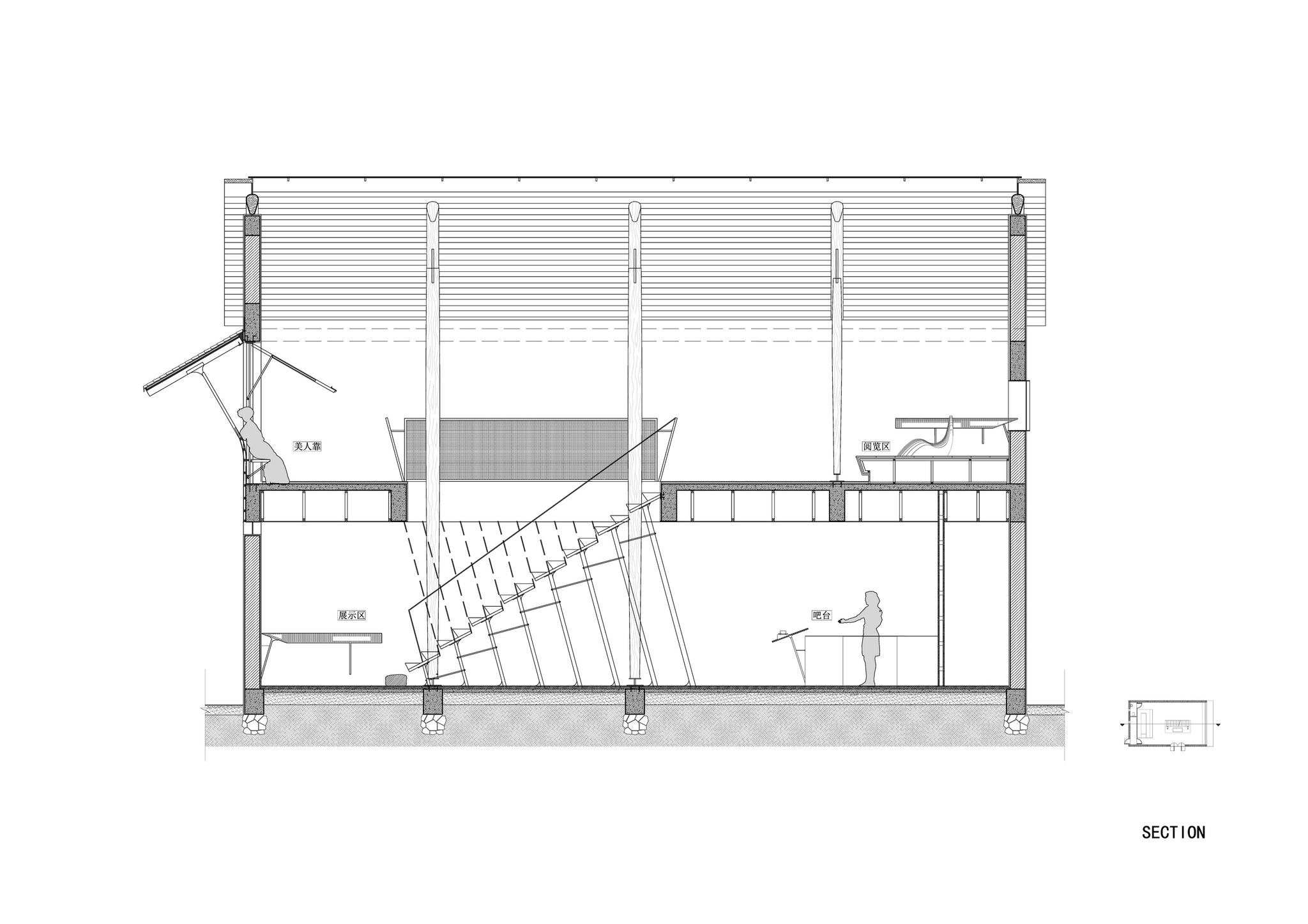仃屋:南咖啡祁门桃源村店 / 来建筑设计工作室