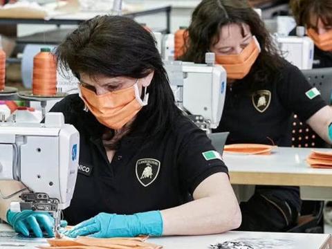 为抗病毒 兰博基尼纯手工口罩下线