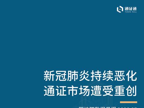 新冠疫情持续恶化，通证市场遭受重创