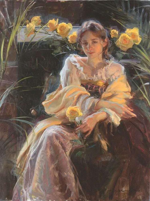 岁月静好,温柔如歌:这些美女油画作品,真让人惊艳!