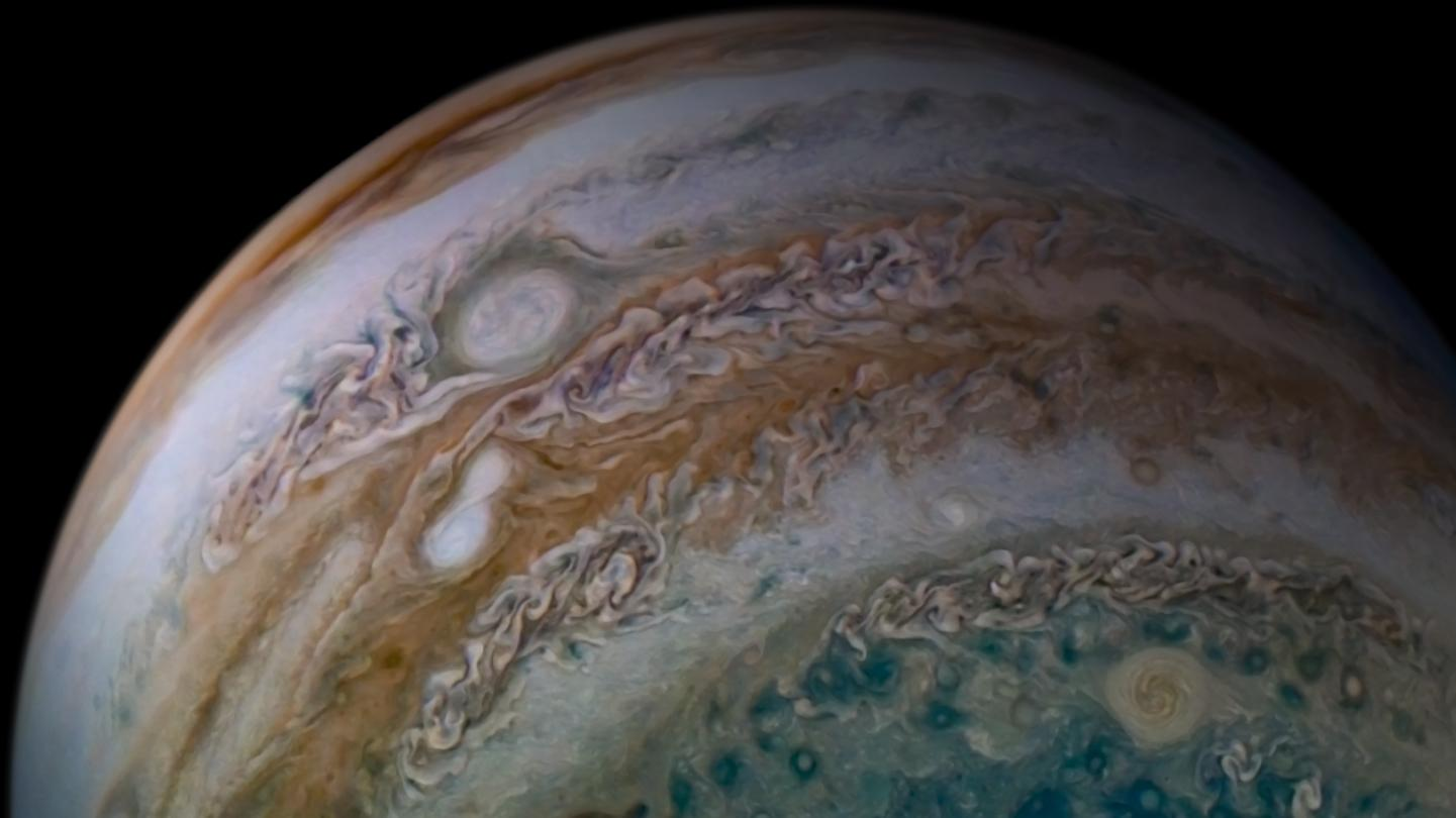 木星最新图像梦幻如莫奈画卷