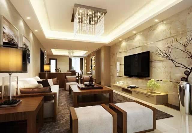 电视背景墙这样装，简直太美腻了！客厅立马高大上