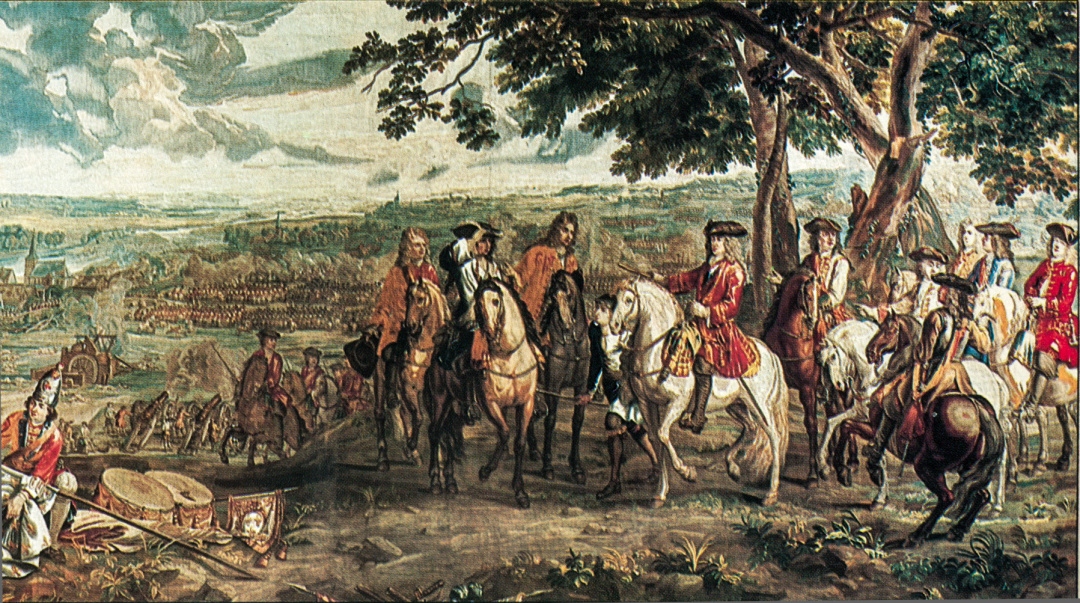 1704年,约翰·丘吉尔率领英军在布伦海姆战役中大败法国军队.