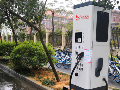 钦州三娘湾风景区引入直流充电桩 方便广大市民绿色出行