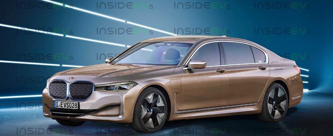 宝马i7假想图 纯电动的设计