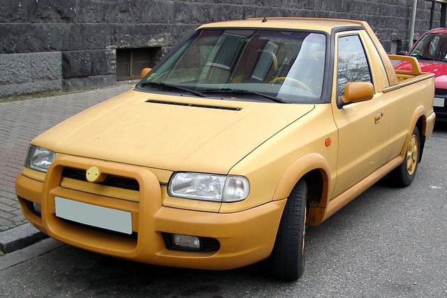 90年代推出的时尚商用车 斯柯达做的皮卡知道吗?