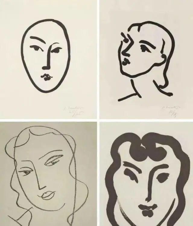 火爆全网线条画|鼻祖艺术家|毕加索|马蒂斯|线条画